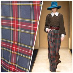 NEW Designer Plaid Tartan Medium Dress Weight Woven Fabric - Gray, Red, Yellow, & Black - Fancy Styles Fabric Pierre Frey Lee Jofa Brunschwig & Fils Red Fitted Plaid Dress For Fall, Fitted Red Plaid Dress For Fall, Winter Plaid Dress For Workwear, Tartan Fashion, Dress Weights, Check Fabric, Silk Taffeta, Medium Dress, Light Turquoise