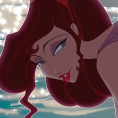 ariel from the little mermaid with her hair blowing in the wind