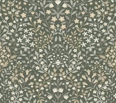 Garden Terrace Wallpaper Wallpaper York Double Roll Olive Joanna Gaines Garden, Joanna Gaines Wallpaper, Olive Wallpaper, Mid Century Coastal, Magnolia Wallpaper, Slate Green, A Street Prints, 4 Wallpaper, Garden Terrace