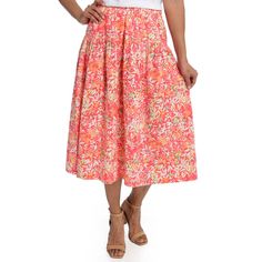 Introducing our Printed Midi Skirt, designed to enhance your style with fullness and movement. Its perfect midi length adds interest to any outfit, while the 100% cotton fabrication sets it apart. Finding garments in 100% cotton can be a challenge, but we've got you covered! Enjoy the benefits of natural fibers with breathability and comfort. Elevate your wardrobe with this versatile and effortlessly chic printed midi skirt. Relaxed Fit Gathered Cotton Skirt, Cotton Maxi Skirt With Relaxed Fit And Gathered Detail, Relaxed Fit Cotton Full Skirt, Spring Relaxed Fit Full Maxi Skirt, Spring Full Maxi Skirt Relaxed Fit, Cotton Midi Length Bottoms For Summer, Spring Stretch Maxi Skirt With Gathered Detail, Spring Stretch Maxi Skirt With Gathered Design, Stretch Spring Maxi Skirt With Gathered Details