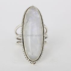 Rainbow Moonstone Ring, Sterling Silver Ring, Big Boho Ring, Women Ring, Bohemian Jewelry, Moonstone Rings, Gift For Her, Valentine Her Gift. * Gemstone : Natural Rainbow Moonstone * Weight : 8.00 Gram Approx * Stone Shape : Oval * Stone Size : 10x30 mm * All our work is custom made by hand with Love and Care in our workshop ♡ Rainbow Moonstone Pendants https://www.etsy.com/shop/silverjewelryexim925?ref=seller-platform-mcnav&search_query=Moonstone+pendants Rainbow Moonstone Earrings https://www.etsy.com/shop/silverjewelryexim925?ref=seller-platform-mcnav&search_query=Moonstone+earrings Rainbow Moonstone Rings https://www.etsy.com/shop/silverjewelryexim925?ref=seller-platform-mcnav&search_query=Moonstone+rings 》W H Y T O W E A R S I L V E R《 As a metal, silver has significant health benefit Bohemian Silver Stackable Crystal Ring, Bohemian White Moonstone Ring With Natural Stones, Bohemian Stackable Moonstone Ring, Bohemian Stackable Round Moonstone Ring, Bohemian Stackable Moonstone Ring In Sterling Silver, Bohemian Moonstone Crystal Ring With Gemstone, Bohemian Moonstone Crystal Ring For Anniversary, Bohemian White Crystal Ring Gift, Handmade White Crystal Bohemian Ring