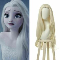 Elsa Wig, Elsa Cosplay, Blonde Waves, Long Lights, Long Light, Wigs Hair, Full Wigs, Light Blonde, Cosplay Wig