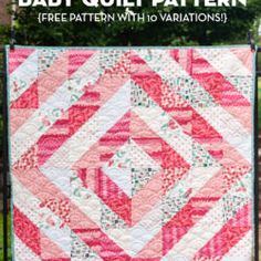 the cover of baby quilt pattern