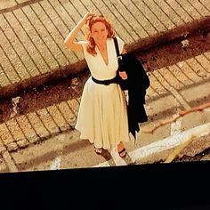 White Dress Brown Belt, Under The Tuscan Sun White Dress, Under The Tuscan Sun Outfit, Diane Lane Movies, Diana Lane, Tea Clothes, Ultra Classic