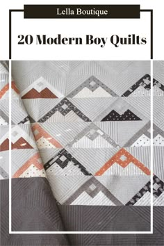 the cover of an article about modern boy quilts