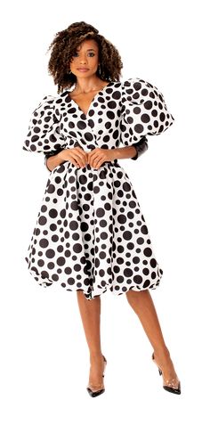 For Her NYC 82150 Nyc Spring, Dress Colors, Scuba Fabric, Scuba Dress, Black And White Style, Puffed Sleeves Dress, Top Fabric, Affordable Fashion, Dress Making