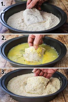 the steps to make bread dough in a bowl