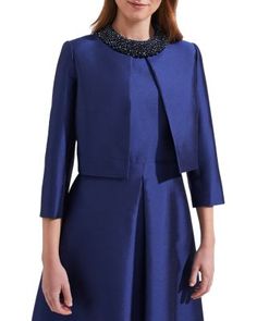 Hobbs London Christie Jacket Luxury Blue Outerwear For Evening, Luxury Blue Evening Outerwear, Hobbs London, Dress Wedding Guest, Mother Of The Bride Dress, Celebrity Dresses, Quinceanera Dresses, Dress Wedding, Mother Of The Bride Dresses