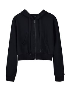 PRICES MAY VARY. Size: XS=US(2), S=US(4-6), M=US(8-10), L=US(12-14), XL= US (16-18). This cropped zip up hoodie is standard US size, please check the rich description for more details. Fabric: This cropped sweatshirts for women are made of warm, soft, cozy material which is anti-pill and easy to care for. The cropped hoodies women retain the comfort and breathability of cotton as well as softness and warmth. Cropped Style: The black cropped jacket features hood with adjustable drawstring, front Workout Long Sleeve, Black Cropped Jacket, Cropped Zip Up Hoodie, Cropped Zip Up, Long Sleeve Workout, Crop Top Hoodie, Fashion Hoodies, Long Sleeve Tops Casual, Zip Up Hoodies