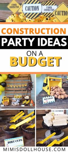 construction party ideas on a budget