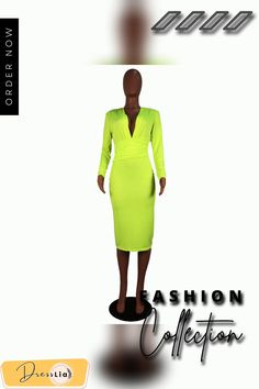 Deep V-neck Bodycon Pencil Slim Evening Party Dress Fitted Green V-neck Dress For Date Night, Fitted Green V-neck Dress For Evening, Green V-neck Stretch Bodycon Dress, Green V-neck Bodycon Dress For Date Night, Summer Formal Bodycon V-neck Dress, Green Knee-length Bodycon Dress For Party, Green Bodycon Dress For Party, Elegant V-neck Bodycon Dress For Party Season, Fitted Green V-neck Dress For Parties