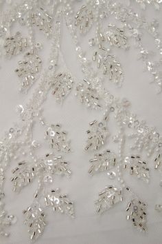 Off White Heavy Luxury Beads and Sequin Lace Fabric.2 Kind of | Etsy Lace Beadwork, Fabric Wedding Dress, Emblem Embroidery, Beaded Fabric, Milk Color, Diy Bead Embroidery, Fabric Embellishment