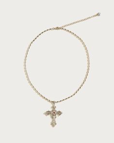 Aphrodite’s Song Necklace | En Route Jewelry Heart And Cross, Indie Sleeze, En Route Jewelry, Heart Hair, Y2k Vibes, Goddess Of Love, Pearl Flower, Inner Beauty, The Goddess