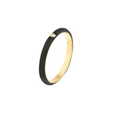 Stackable moments for all the right reasons. Wear this Diamond Bezel Black Enamel Band ring whenever, wherever. RING INFORMATION SKU: JNCY023338-14K Metal type and color: 14k Yellow Gold Gender: Women Style: Enamel Fashion Ring Carat Total Weight: .02 Rhodium Plated: No Weight (grams): 1.28 DIAMOND DETAILS Stone Type: Diamond Creation Method: Natural Shape: Round Style: Bezel Color: Near Colorless (G-H) Color Hue: White Clarity: SI1 Cut: Excellent Certification: n/a Count: 1 Carat Weight: .10 Total Carat Weight: .10 Luxury Engraved Ring With Black Enamel As Gift, Round Solitaire Rings, Unisex Earrings, Stack Ring, Choker Pendant, Bridal Engagement Rings, Enamel Ring, Fine Jewelry Bracelets, Diamond Solitaire Engagement Ring