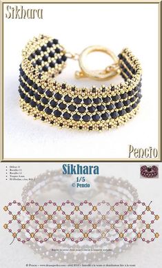 the instructions for how to make beaded bracelets