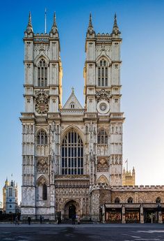 the large cathedral has two towers on it's sides