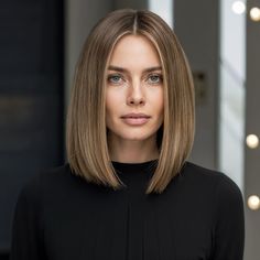 Lob Fine Hair Straight, Hair Cuts 2024 Trends Fine Hair, Haircut Ideas For Fine Hair, Ideas For Fine Hair, Blond Pony, One Length Bob, Haircut Oval, Elegant Curls, Brunette Lob