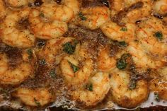 the cooked shrimp is ready to be served