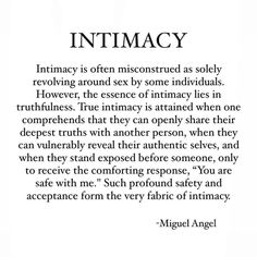 an image with the words intimacy written in black and white, on top of it