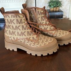 Michael Kors, Brand New Michael Kors Boots, Pink Boots, Big Girl Fashion, Michael Kors Collection, Moto Boots, Michael Kors Shoes, Big Girl, Stylish Sneakers, Boot Sandals