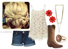 Country Clothes # Summer Clothes # Country Girl # Summer Time # Cowboys Boots #Country Summer Clothes Collection, Country Strong, Fair Outfits, Country Summer, Cute N Country