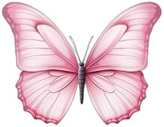 a pink butterfly flying in the air