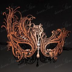 Rose Gold Swan Elegant Metal Laser Cut Venetian Halloween Masquerade Mask Elegant Masquerade Mask, Masquerade Ideas, Couples Masquerade Masks, Gold Masquerade Mask, Mask Ball, Disco Dancing, Mens Masquerade Mask, Downstairs Cloakroom, Venetian Masquerade Masks