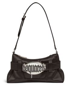 black logo plaque adjustable top handle top zip fastening main compartment internal slip pocket silver-tone hardware Black Evening Bag With Logo Plaque, Black Bag With Logo Plaque, On-the-go Clutch Shoulder Bag With Detachable Handle, On-the-go Detachable Handle Shoulder Clutch, Balenciaga Black Bag Farfetch, Denim Skirt Women, Skirt Women, Iconic Bags, Summer Beach Wear