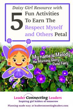 the flyer for 5 fun activities to teach children how to use flowers in their garden