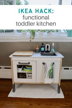 the ikea hack functional toddler kitchen