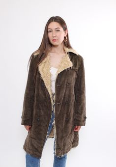 Hi! This is vintage from 90s penny lane coat in beige color way with faux fur.  This jacket made of COTTON. The model in the photo is 170 cm tall and is wearing a LARGE size overcoat.  But, be careful, this is a vintage size, it is better to check the measurements below in the product description. Sleeve - 44cm / 17.32inch ( armpit to end of sleeve); Width - 50cm / 19.68inch; Length - 90cm / 35.43inch; All measurements are taken seam to seam while lying flat. This item is vintage, so it can have Vintage Penny Lane Coat, Vintage Faux Fur Lined Outerwear, Vintage Long Sleeve Faux Fur Outerwear, Vintage Faux Fur Mink Coat, Penny Lane Coat, Vintage Long-sleeved Faux Fur Coat, Penny Lane, Retro Mode, Faux Fur Jacket