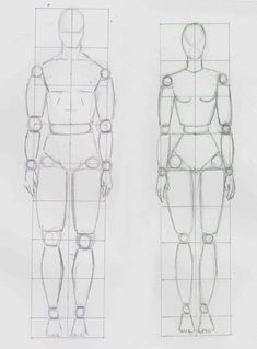 three different views of the human body and how to draw it with pencils on paper