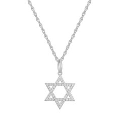 Get ready to shine with our Star of David necklace! Featuring a twisted chain and a unique Star of David pendant, this eye-catching piece will be sure to get you double-takes. Star-shaped Chain Necklace As Gift, Star-shaped Chain Necklace For Gift, Silver Star Of David Necklace With Adjustable Chain, Star Of David Necklace, Twisted Chain, Star Of David Pendant, Double Take, Star Of David, To Shine