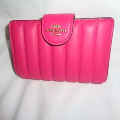 Reposhing This Item I Purchased From @Alysbazaar. Loved It, But Ready To Rotate For Something New. Questions? Leave A Comment Below! Elegant Pink Leather Coin Purse, Luxury Pink Leather Wallet, Chic Compact Pink Wallet, Formal Pink Wallets With Interior Card Slots, Elegant Pink Bifold Coin Purse, Pink Compact Leather Wallet, Pink Bifold Coin Purse For Travel, Designer Pink Wallets With Removable Pouch, Pink Leather Compact Wallet