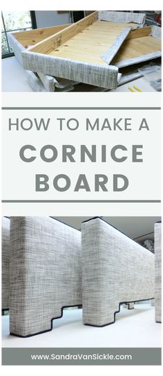 how to make a cornce board with the words, how to make a cornce board