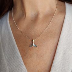 "A beautiful  Sterling silver Whale Tail necklace, made for ocean lovers, seeking to wear a part of the big blue sea on their neck to wherever they go. The whale fluke necklace is a handmade design from 925 Sterling Silver with a lot of love for the ocean. This minimalist whale fluke Jewelry comes beautifully wrapped in a nice package and is ready to be given as a gift. ❤ 𝗠𝗘𝗔𝗦𝗨𝗥𝗘𝗠𝗘𝗡𝗧𝗦❤ Pendant height: 0.59 \"/ 1.5 cm. Pendant width: 0.59''/1.5 cm. Please choose your length from the d Minimalist Sterling Silver Charm Necklace With Silver Chain, Simple Sterling Silver Clavicle Chain Jewelry, Minimalist Sterling Silver Charm Necklace, Minimalist Sterling Silver Clavicle Chain Charm Necklace, Tiny Sterling Silver Necklace For Anniversary, Minimalist Sterling Silver Charm Necklace With Clavicle Chain, Simple Nickel Free Silver Necklace, Minimalist Nickel-free Sterling Silver Necklace, Tiny Minimalist Sterling Silver Necklace