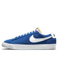 Nike Blazer Low“Team Blue” DA7254-401 Classic Blue Custom Sneakers With Rubber Sole, Classic Blue Sneakers With Rubber Sole, Classic Navy Nike Sneakers, Classic Blue Sneakers With Contrast Sole, Classic Blue Sneakers, Classic Blue Low-top Custom Sneakers, Classic Blue Custom Sneakers With Round Toe, Classic Blue Sneakers With Vulcanized Sole, Classic Blue Low-top Sneakers