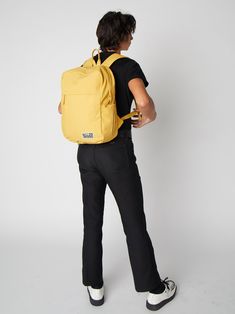 Need a backpack that's both sustainable and practical for college, school everyday use or outdoor activities? Our Earth Backpack is perfect for you. Our spacious and durable Earth Backpack is the workhorse of our line, built for everyday carry with heavy-duty certified organic cotton canvas. The generous main compartment is divided with a no-fuss sleeve for your laptop and one small interior pocket to keep things organized. Two water bottle sleeves and the large zippered exterior pocket keep hyd Everyday Waterproof Standard Backpack, Waterproof Everyday Backpack, Everyday Standard Backpack For Back To School, Back To School Backpack For Everyday, Casual Waterproof Backpack For Commuting, Waterproof Standard Backpack For Daily Use, Functional Backpack For Everyday And Back To School, Functional Everyday Backpack For Back To School, Casual Waterproof Backpack For Everyday Use