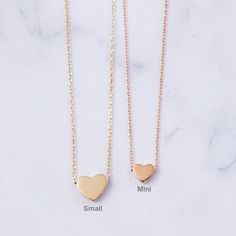 14k 18k Solid Gold Tiny Heart Necklace Sliding Dainty Heart - Etsy Rose Gold Heart Necklace With Adjustable Chain, Rose Gold Heart Necklace With Adjustable Chain For Anniversary, Anniversary Rose Gold Heart Necklace With Adjustable Chain, Minimalist Heart Cut Necklace For Anniversary, Minimalist Rose Gold Heart Necklace For Anniversary, Minimalist Rose Gold Heart Cut Necklace, Minimalist Heart Charm Necklace For Anniversary, Minimalist Double Heart Necklace For Anniversary, Dainty Rose Gold Heart Necklace For Valentine's Day