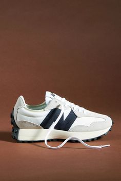 New Balance 327 Sneakers | Anthropologie Tie Styling, Shoes Comfy, New Balance 327, Athletic Gear, New Balance 574, Trending Sneakers, Tie Styles, Rubber Heels, Shoe Game