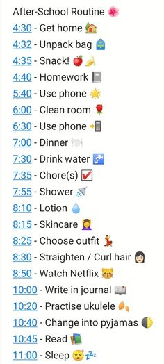 After School Routine Starting At 4:30, Study Planner After School, 4:30 Pm After School Routine, After School Routine No Time, My After School Routine, After School Routine Checklist, To Do List After School, After School Routine 6pm, Best After School Routine