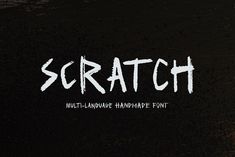 some type of font that looks like scratch