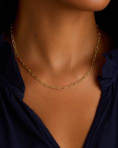 This stylish Crew Link Necklace features an interlocking link design and push hinge closure, making it easy to wear and perfect for layering with your favorite necklaces. Its beautiful textured detail adds a touch of elegance to any outfit. We love it layered with shorter, dainty gold chains for an easy, everyday layer. Crew Link Necklace in 18k Gold, Women's by gorjana Short Layer, Turquoise Birthstone, Long Layer, Earrings Stacking, Chain Layering, Layered Chain Necklace, Layered Chain, Link Design, Multi Layer Necklace