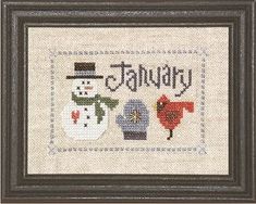 Gallery.ru / Фото #1 - Calendar - BelleBlue 12 Months Of The Year, Seasons Months, Cross Stitch Tutorial, Cross Stitch Freebies, Cross Stitch Kitchen, Pola Kristik