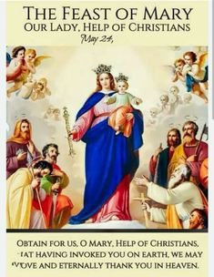 mary help of christians pray for us with images of the virgin mary and jesus