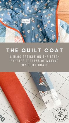 the quilt coat with instructions for how to sew it