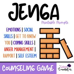 This is a great game to create a nice environment and play with the kids while building up the skills that are needed. There are 48 sentences per skill, that are divided as follow: • Purple - Emotions/Coping Skills• Red - Anger Management/Coping Skills• Blue - Social Skills/Self Esteem• Orange - Get... Kids Coping Skills, Counseling Games, High School Counseling, School Counseling Lessons, School Social Worker, Social Emotional Activities, Social Skills Groups, Counseling Lessons, Elementary Counseling