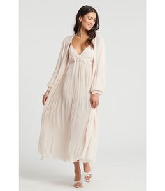 Rya Collection True Love Solid Chiffon Long Robe | Dillard's Long Bridal Robe, Rich Clothes, Linen Robe, Lead The Way, Bridal Lingerie, Dillard's, Body Shapes, True Love, Clothing Accessories