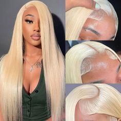 PRICES MAY VARY. 【613 Lace Front Wig Human Hair Material】100% Unprocessed Brazilian virgin human hair. cut from young donor directly, say goodbye to chemicals,that are harmful to hair and scalp. Full and Thick, Soft and Bouncy, No Shedding And Tangle Free. The Hair Tail Full Of Health. Can be dyed, permed, bleached and restyle. 【613 Lace Front Wig Human Hair Quality】13x4 HD Transparent Swiss HD lace melt perfectly with all skin tone.Glueless 180% density human hair wig looks more natural and ful 613 Lace Front Wig, Hair Tail, Tail Braids, Human Hair Wigs Blonde, Ponytail Bun, Hd Lace Frontal, Blonde Lace Front Wigs, Lace Front Wigs Human Hair, Wig Human Hair