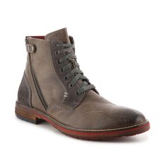 Rustic Asphalt-Boot Dance Boot An asymmetrical zipper and contrast stitching come together in edgy cool style with the Boot Dance ankle boot from Rustic Asphalt! Men Boot, Dance Boots, Come Together, Contrast Stitch, Combat Boots, Cool Style, Ankle Boot, Stitching, Sandals